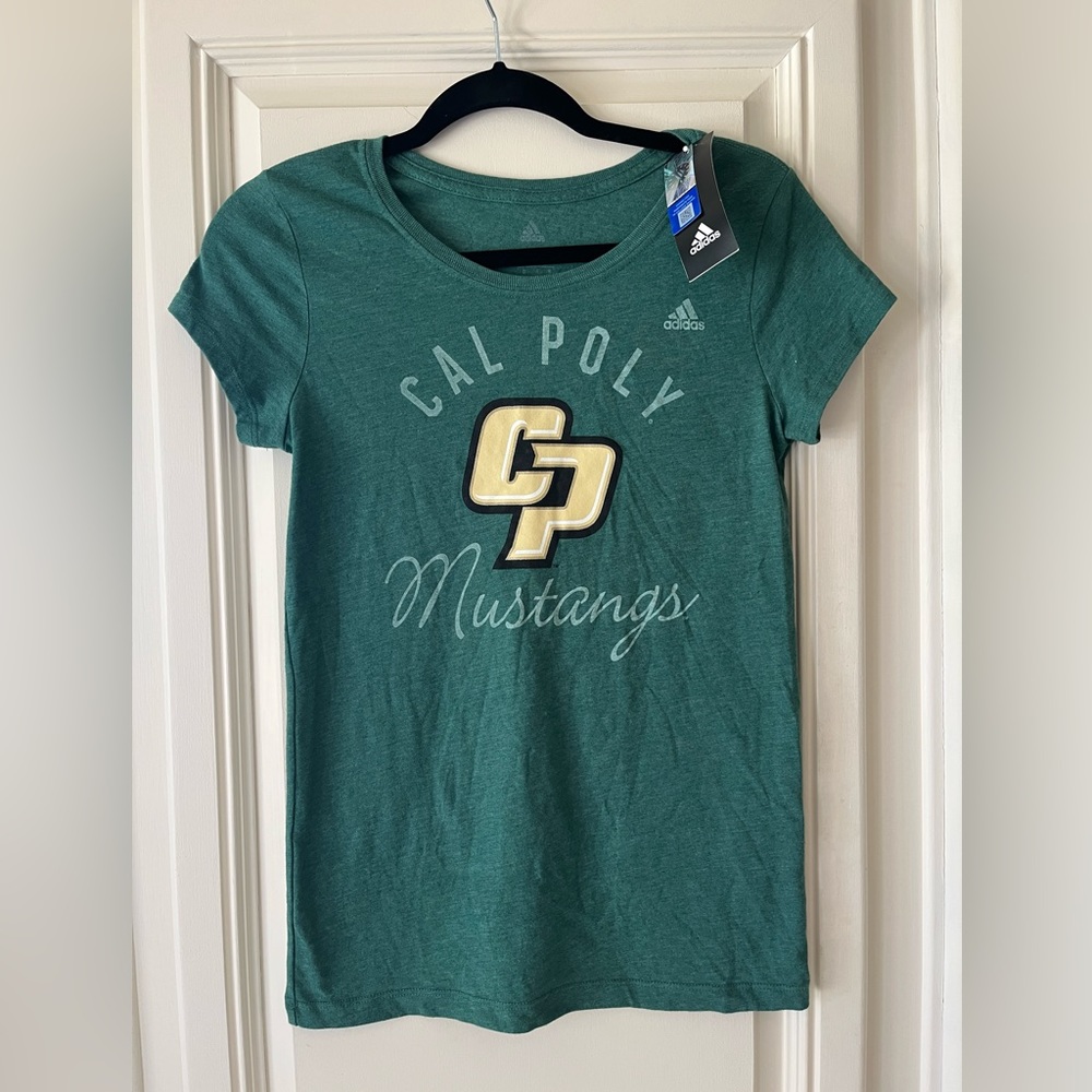 Cal Poly Mustangs Adidas ladies fit Medium NEW W TAGS